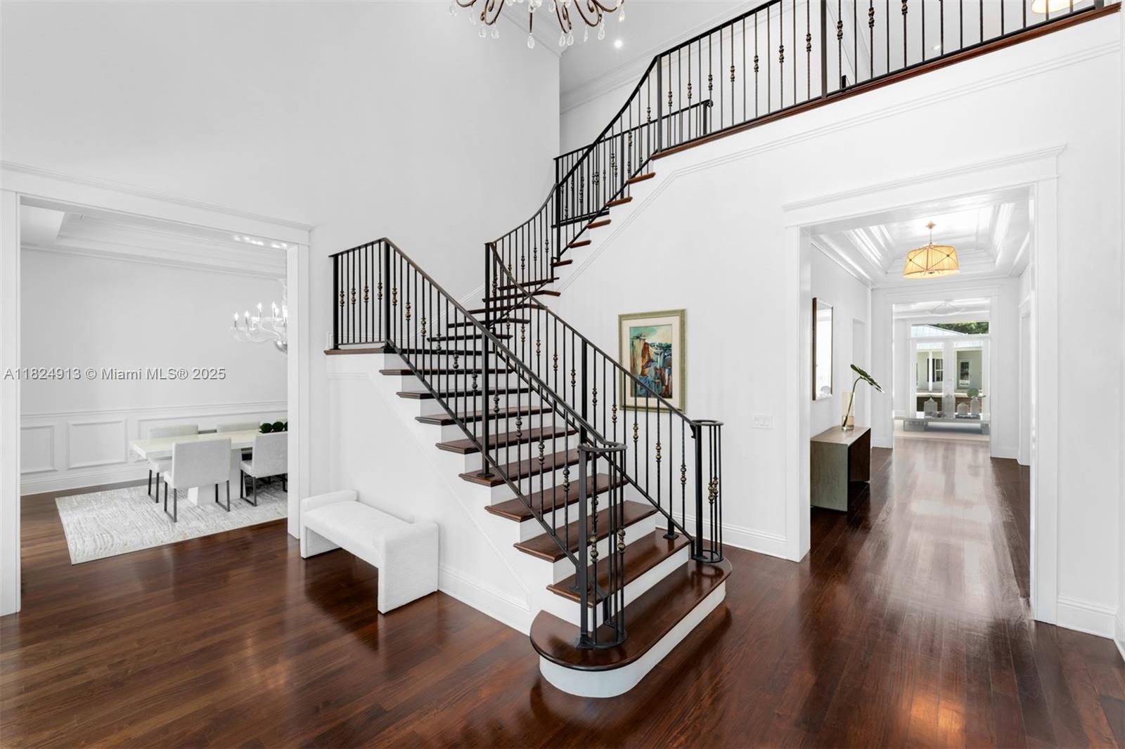 7415 Southwest 49th Place Miami, FL 33143 - Photo 23 of 60 a view of entryway and hall with wooden floor