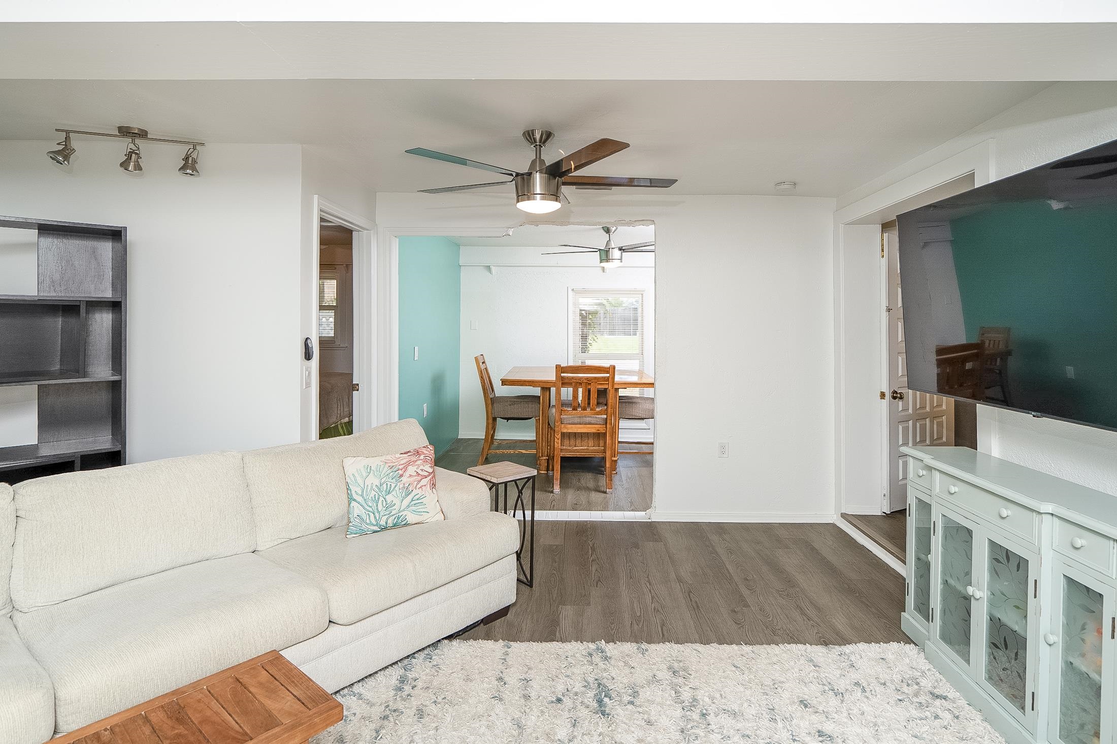490 Pyrus Street St. Augustine, FL 32080 - Photo 20 of 35 a living room with furniture and a fireplace