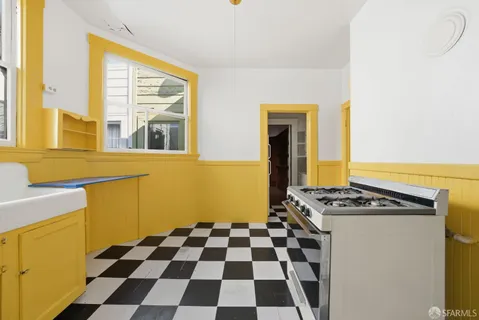 a black and white checkered floor with a black white checkered floor
