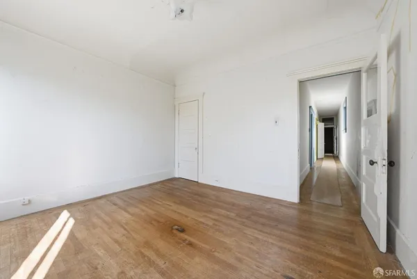 wooden floor in an empty room