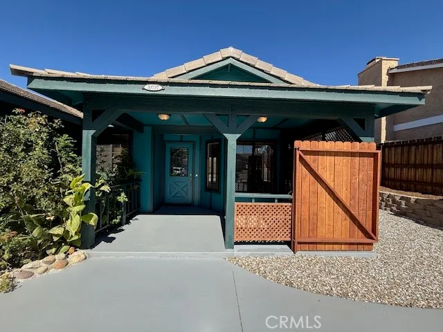a front view of a house with entryway