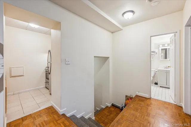 a bed room with a bed and a view of bedroom