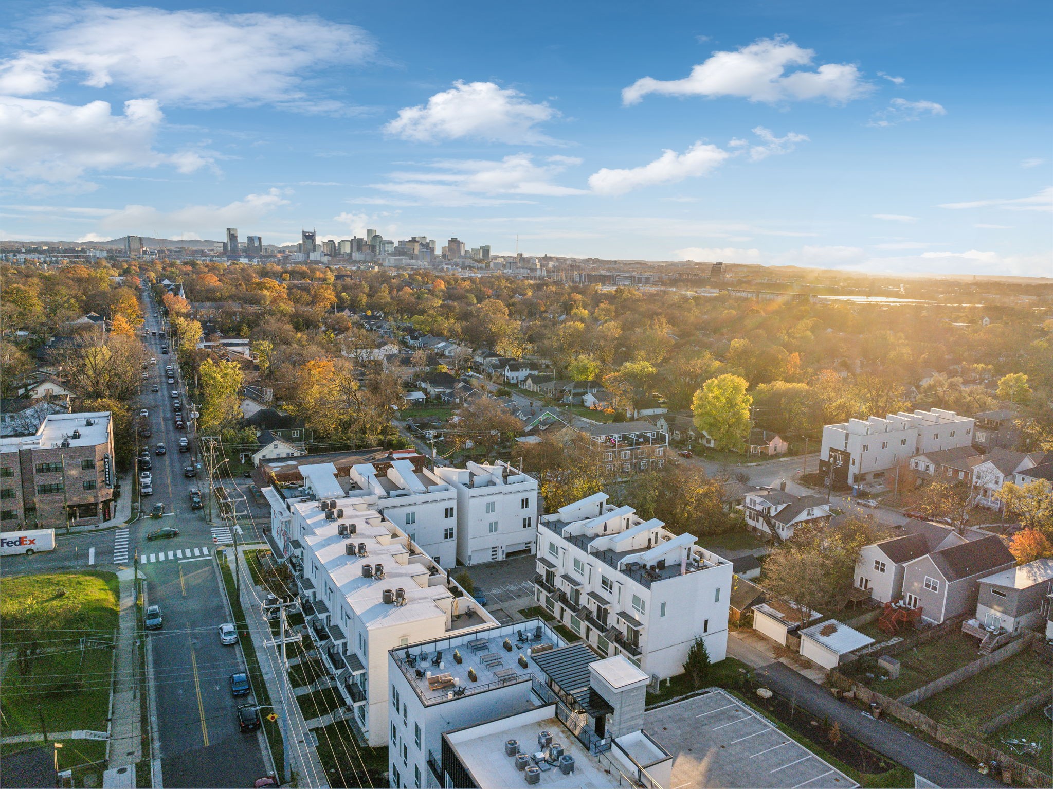 1310 Lischey Avenue, Unit 306 Nashville, TN 37207 - Photo 56 of 58 an aerial view of a city with ocean view