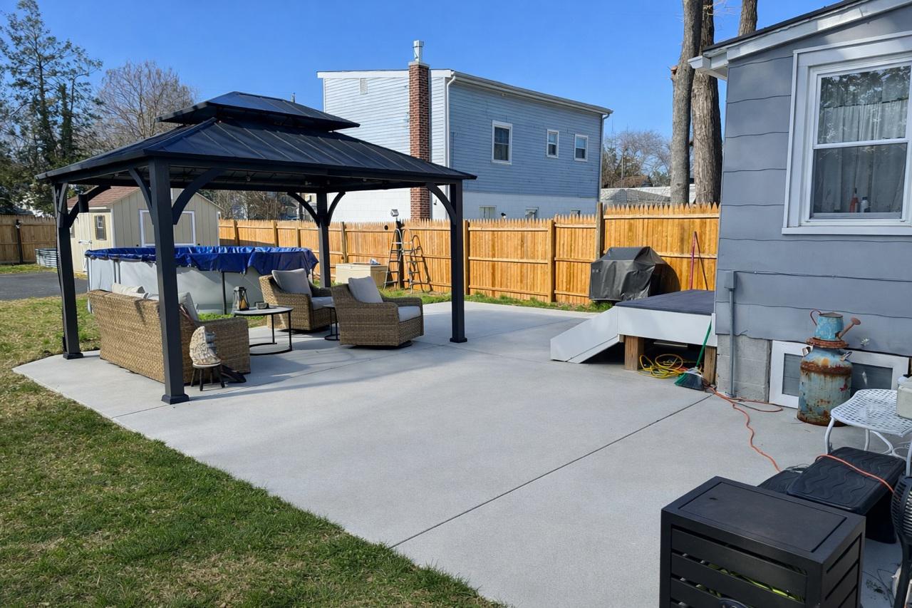 321 West Main Street Millville, NJ 08332 - Photo 19 of 23 a view of patio with a table and chairs under an umbrella