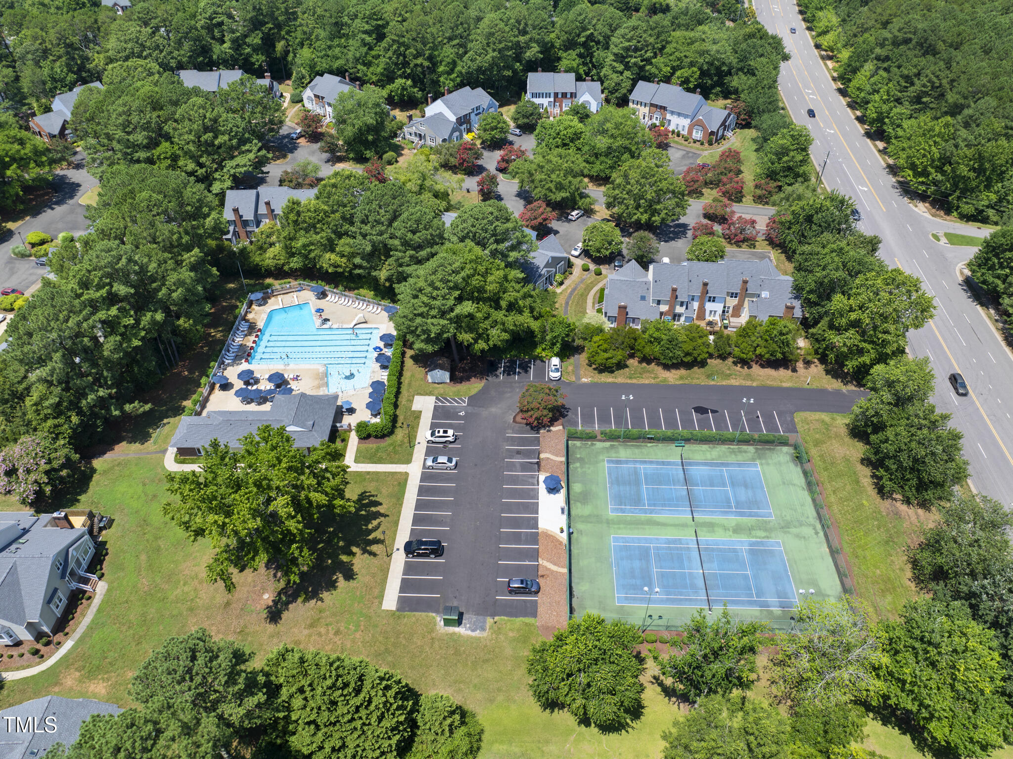 8716 Mourning Dove Road Raleigh, NC 27615 - Photo 40 of 44 an aerial view of a house