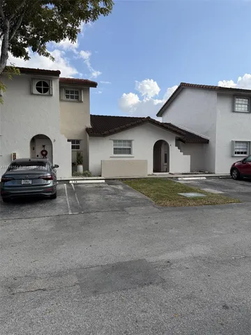 a view of a car parked in garage