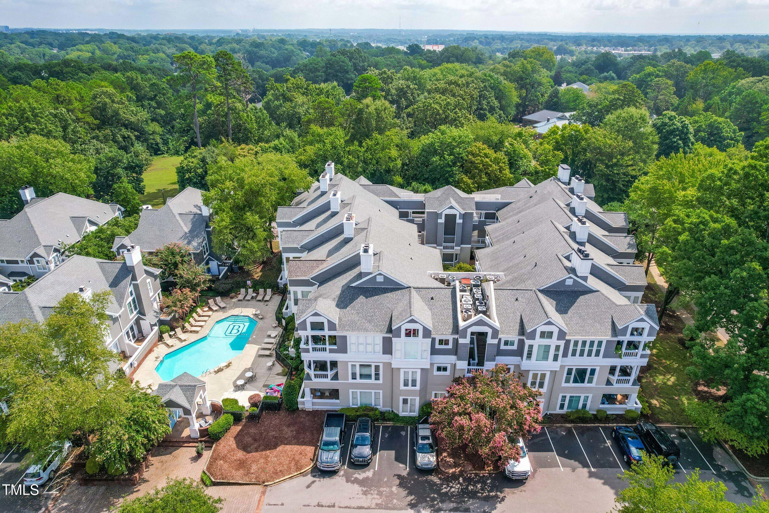 1000 Brighthurst Drive, Unit 103 Raleigh, NC 27605 - Photo 21 of 24 drone view