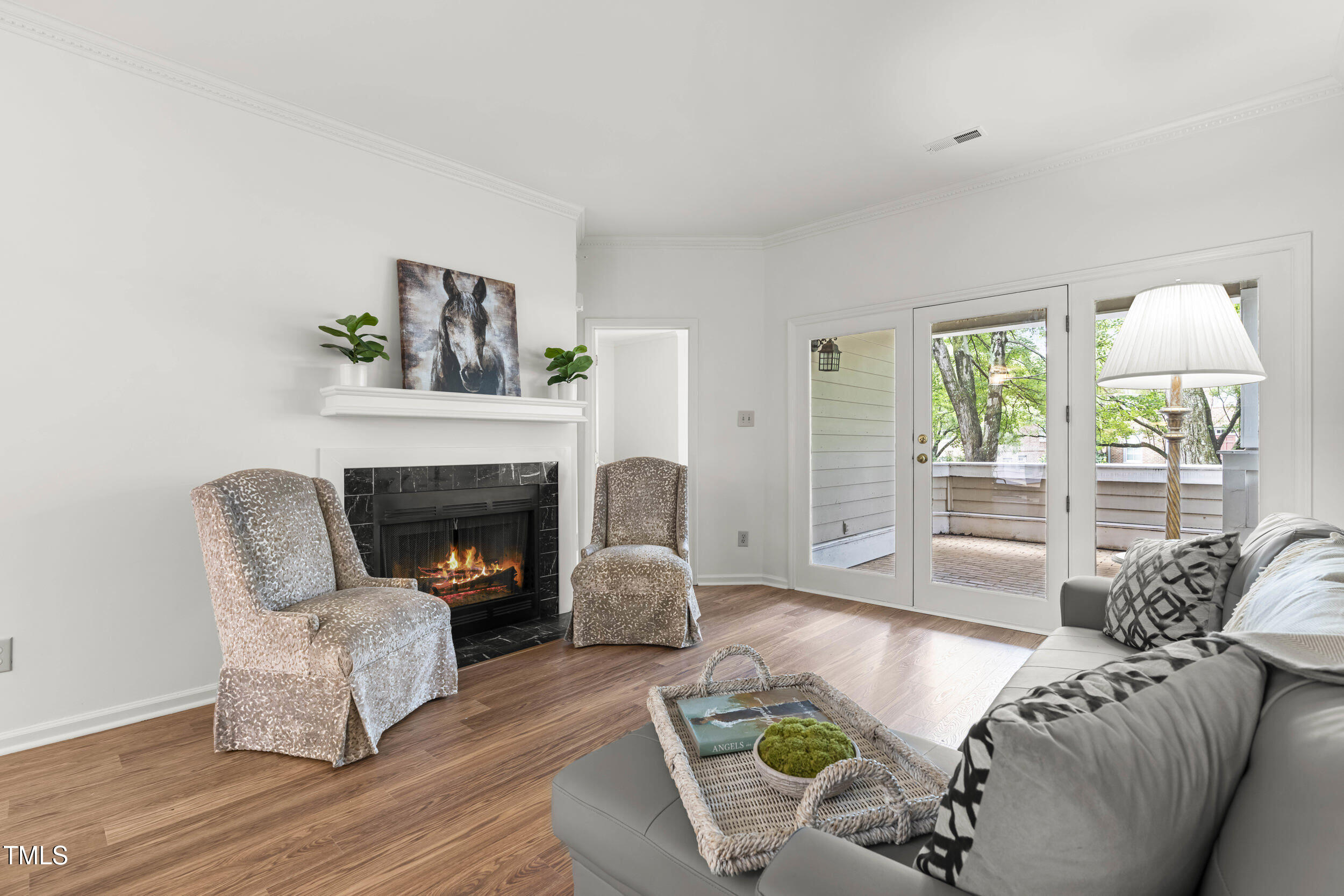 1000 Brighthurst Drive, Unit 103 Raleigh, NC 27605 - Photo 9 of 24 fireplace