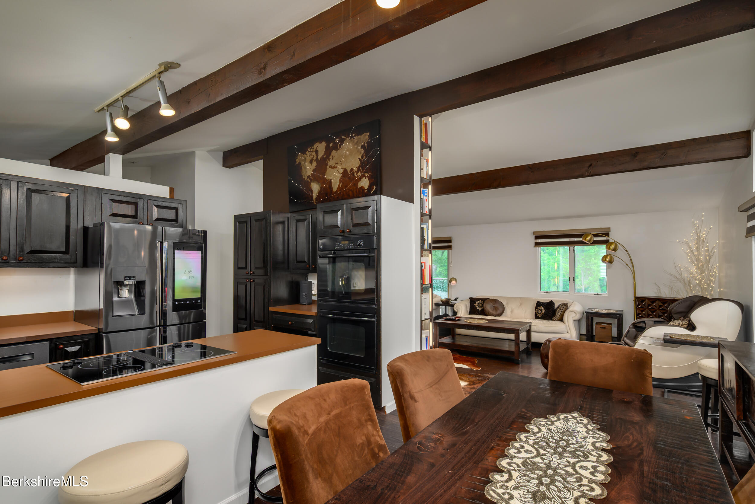 137 Stratton Road Williamstown, MA 01267 - Photo 13 of 30 Kitchen and Dining into Living Room