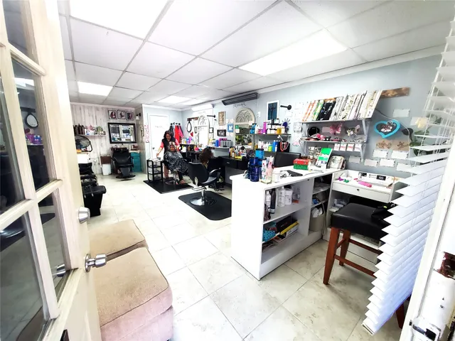 a view of yard with car parked