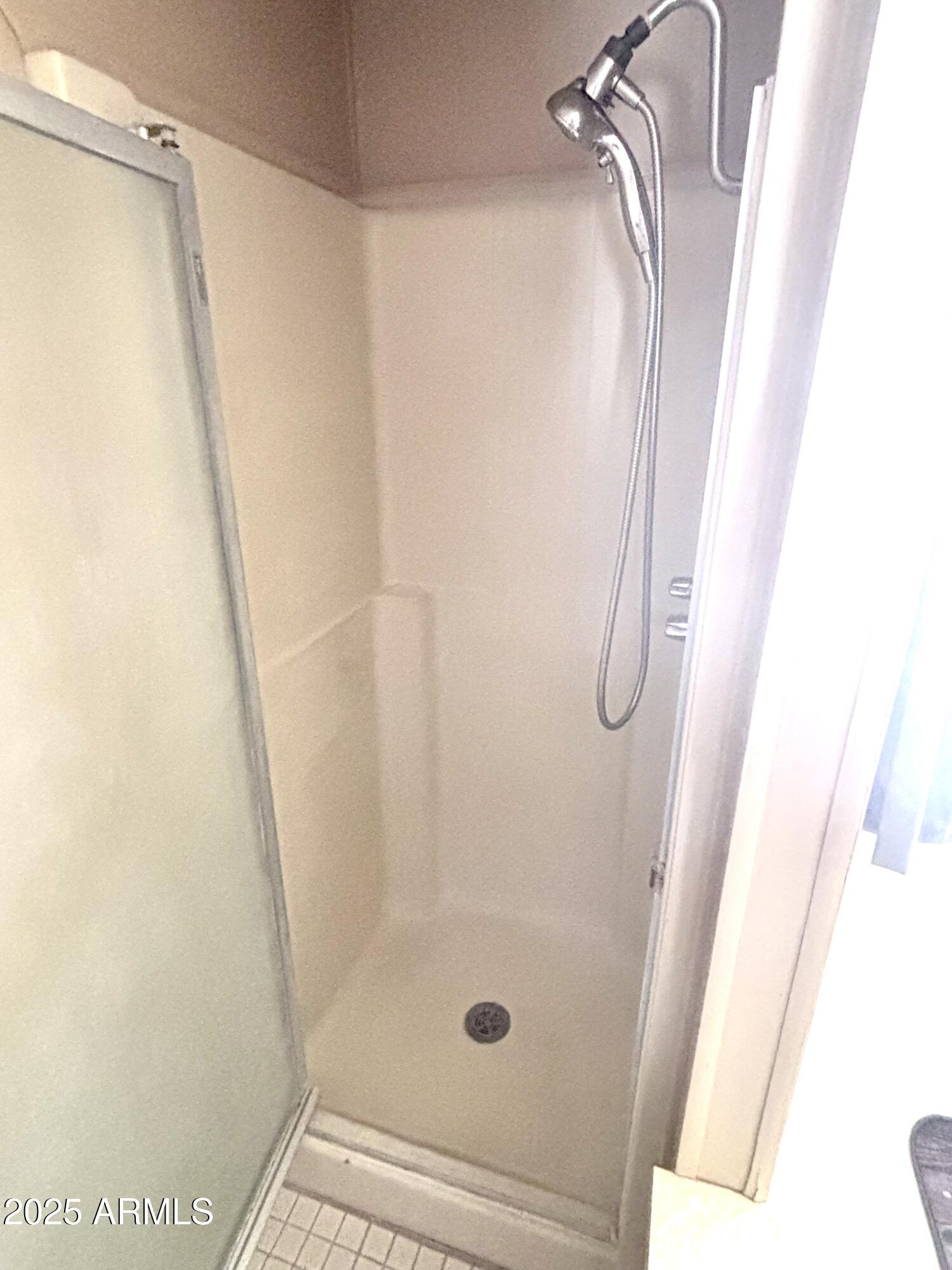 1221 West Nelson Road Ajo, AZ 85321 - Photo 17 of 17 a bathroom with a glass shower door