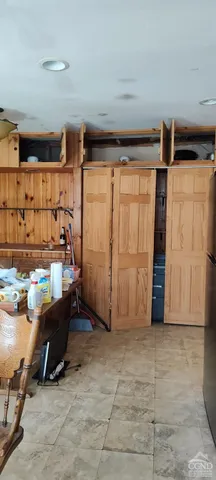 a room with furniture and a table