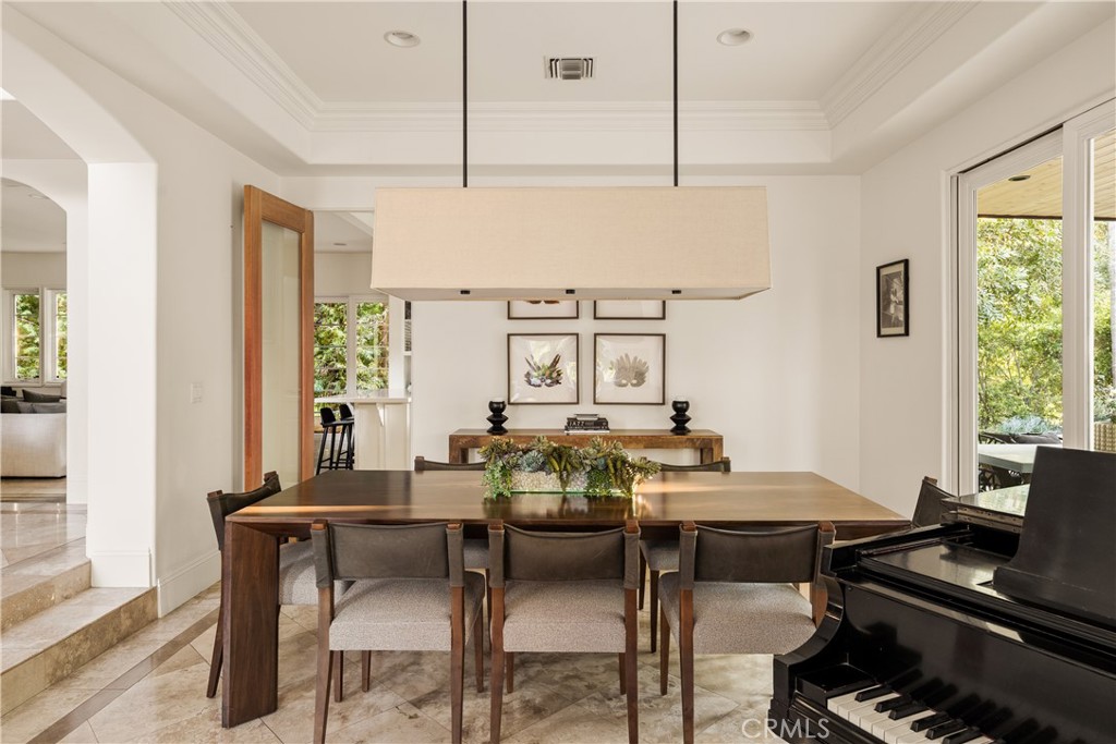 4210 Old Topanga Canyon Road Calabasas, CA 91302 - Photo 6 of 40 a view of a dining room with furniture window and outside view
