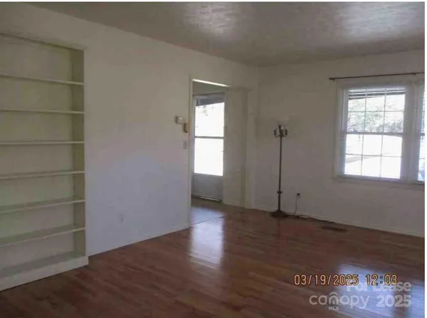 a view of a glass door with a glass door