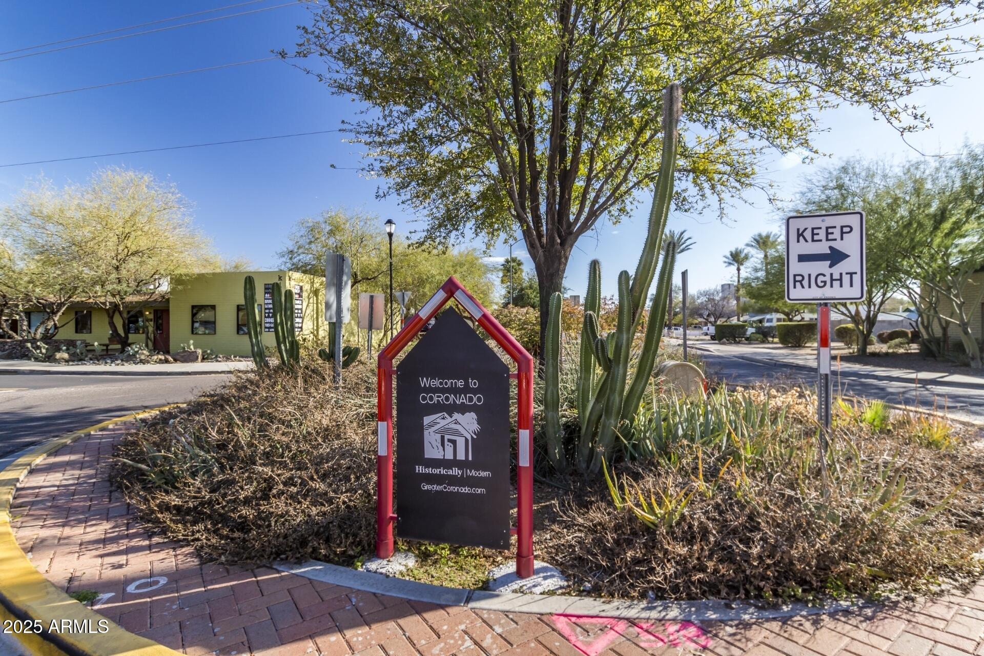 1318 East Culver Street, Unit 1 Phoenix, AZ 85006 - Photo 18 of 26 a front view of a house with garden