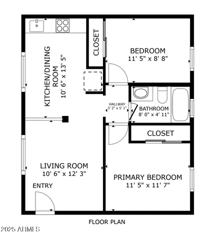 $895 | 1318 East Culver Street, Unit 1, Phoenix, AZ 85006