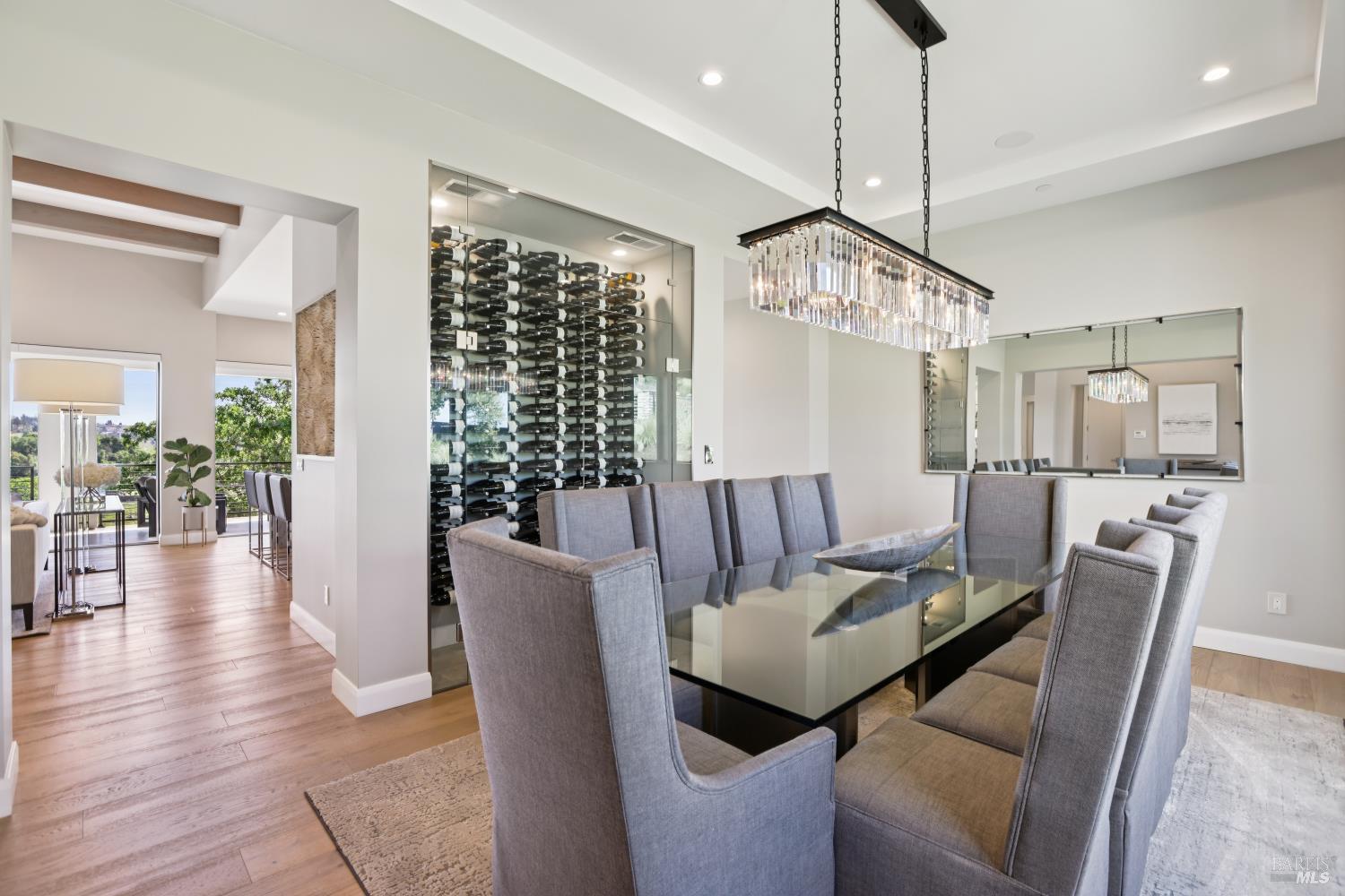 3758 Skyfarm Drive Santa Rosa, CA 95403 - Photo 11 of 80 a view of a dining room with furniture window and wooden floor