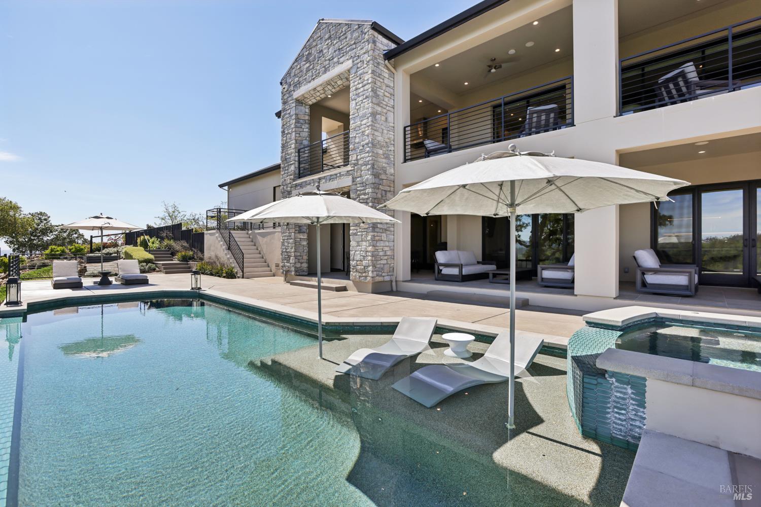 3758 Skyfarm Drive Santa Rosa, CA 95403 - Photo 58 of 80 a view of a patio with swimming pool table and chairs