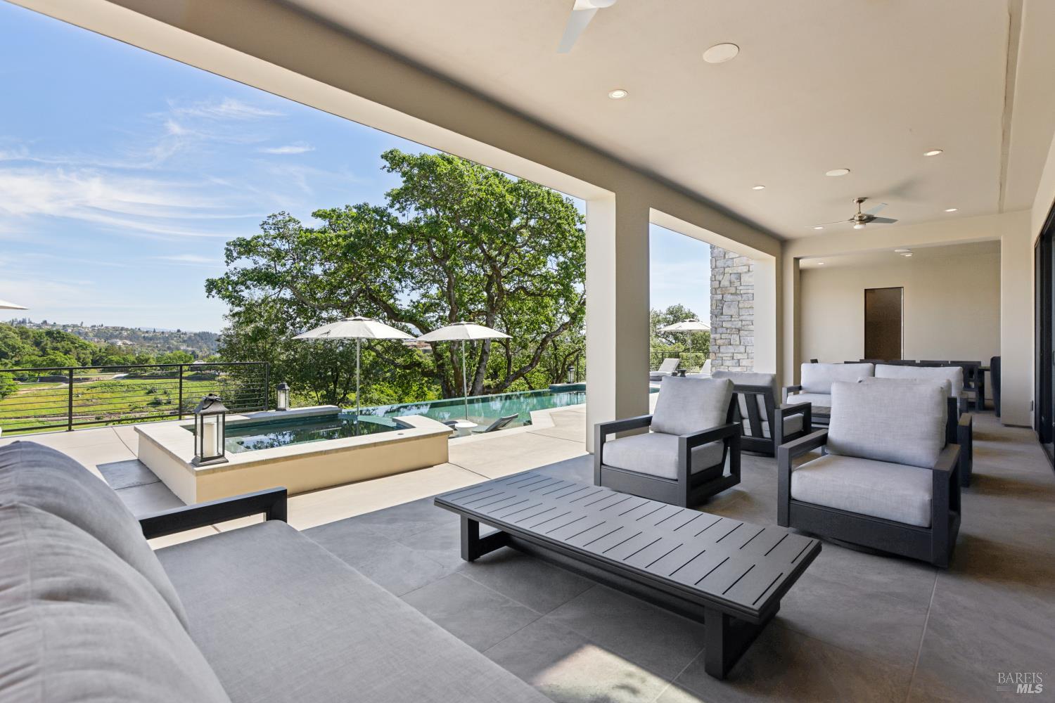 3758 Skyfarm Drive Santa Rosa, CA 95403 - Photo 64 of 80 a outdoor living space with furniture and garden view