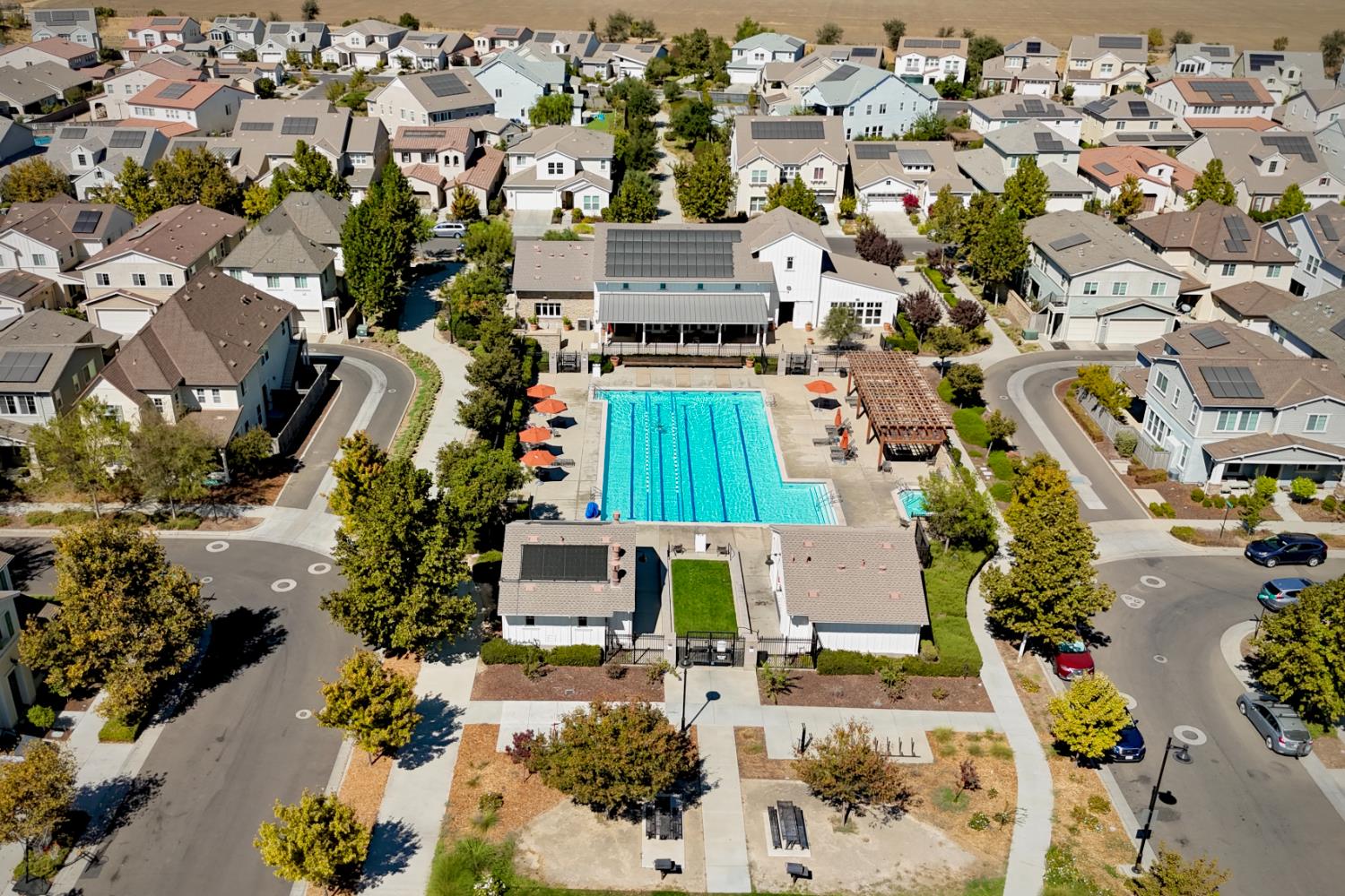 1661 Spring Street, Unit 343 Davis, CA 95616 - Photo 48 of 52 an aerial view of residential houses with outdoor space