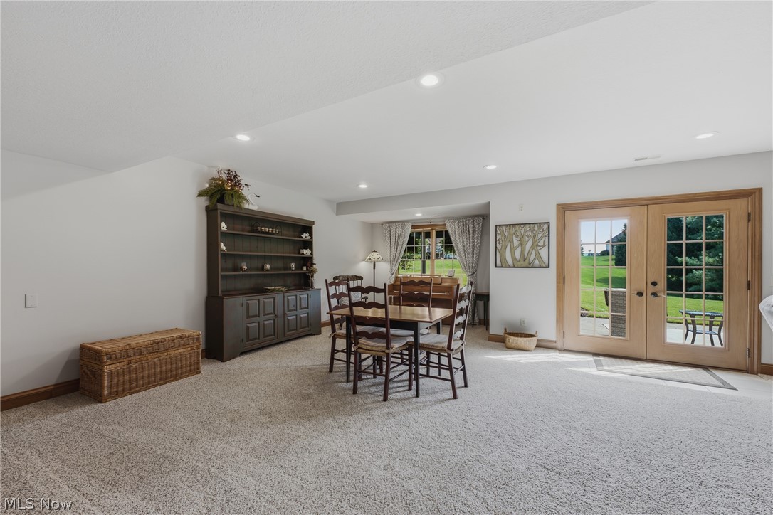 3955 Spring Brook Way Wooster, OH 44691 - Photo 34 of 50 Recessed lighting, light-colored carpeting, and French doors with exterior access