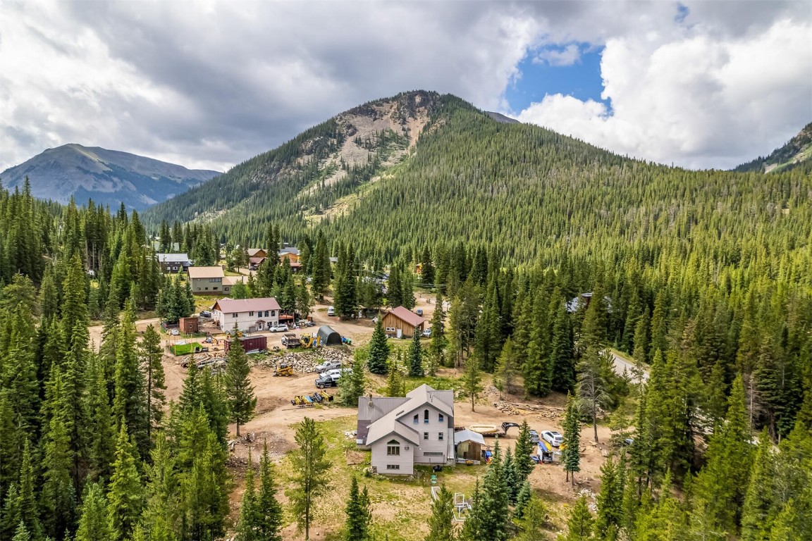 5115 Montezuma Road Montezuma, CO 80435 - Photo 2 of 35 a view of a patio with table and chairs and potted plants