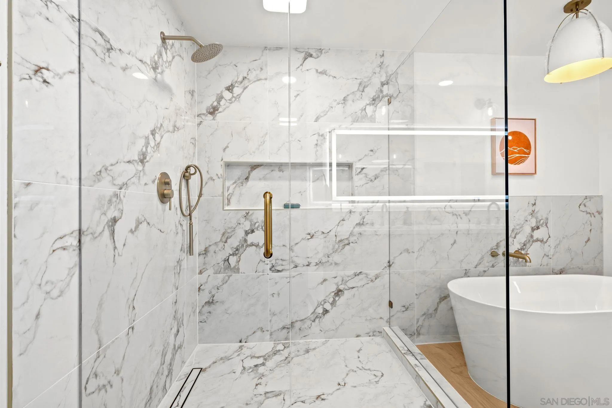 3110 Rio Madre Lane Jamul, CA 91935 - Photo 32 of 48 a bathroom with a bathtub and a shower