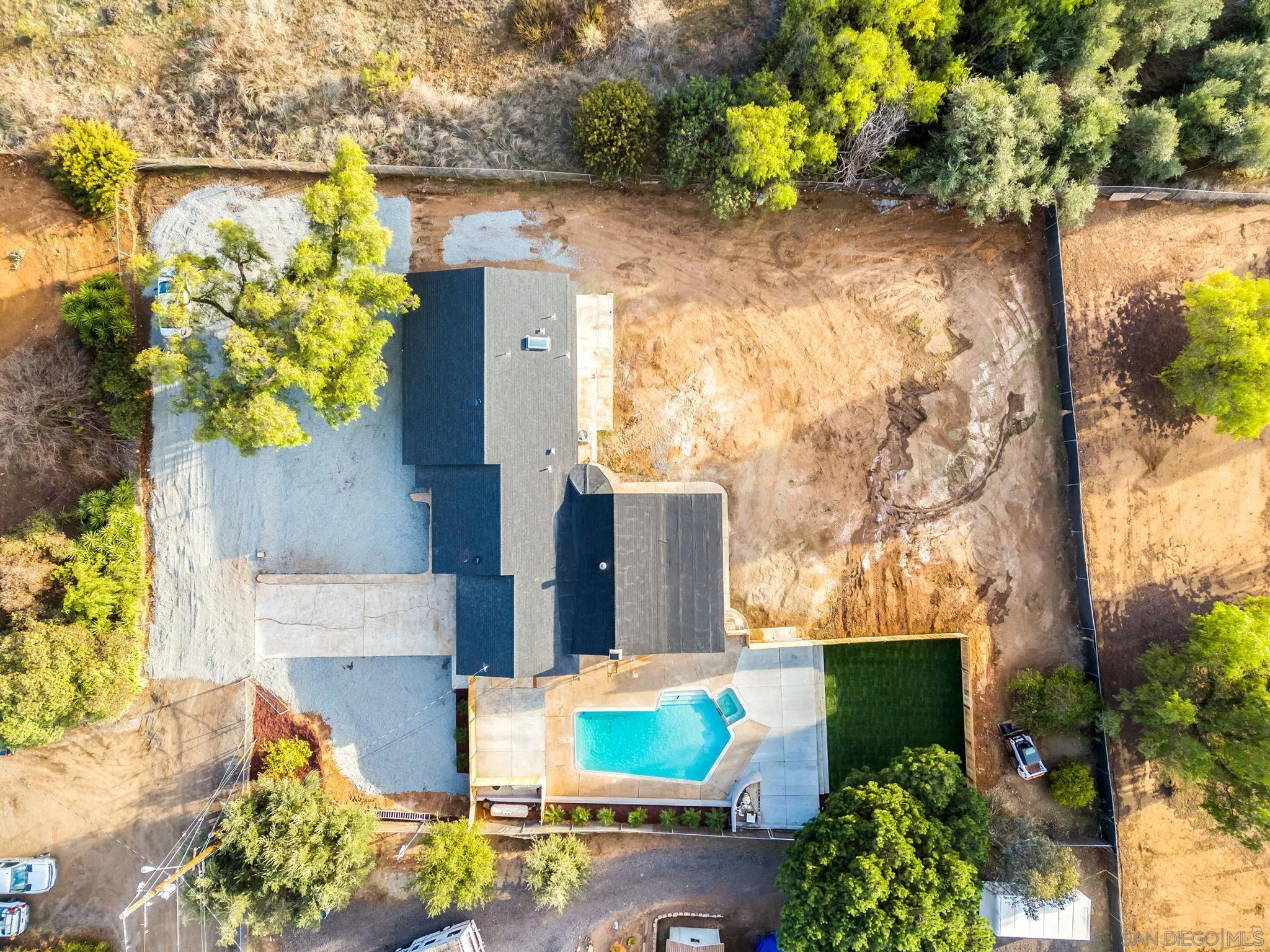 3110 Rio Madre Lane Jamul, CA 91935 - Photo 44 of 48 front view of a house with a yard