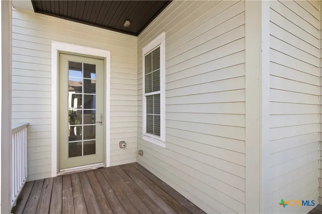 a view of a house with wooden floor