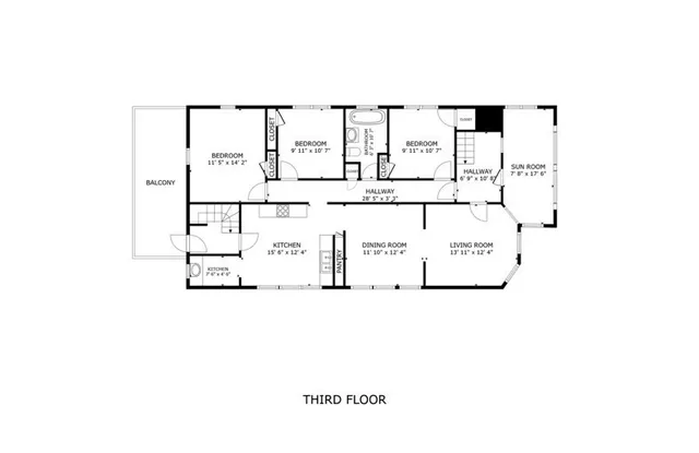 a picture of a floor plan