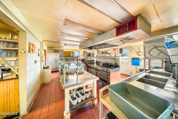 a store room with washer and dryer