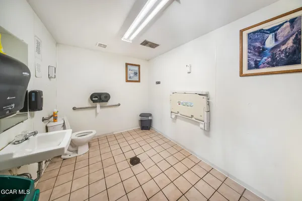 an aerial view of a couch