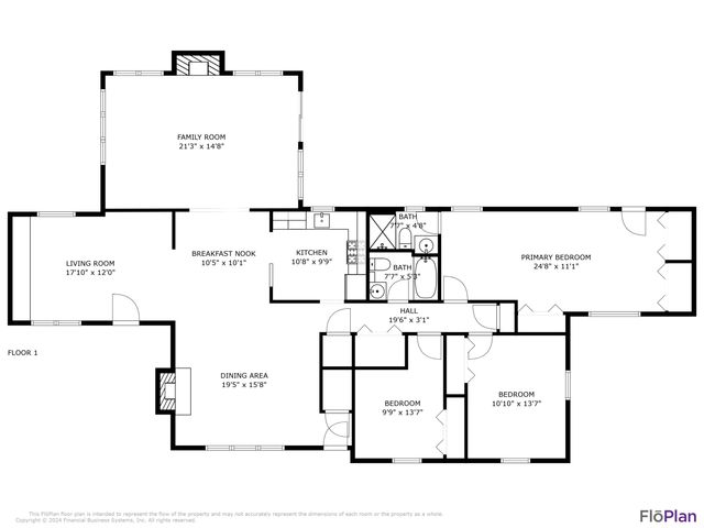 a picture of a floor plan