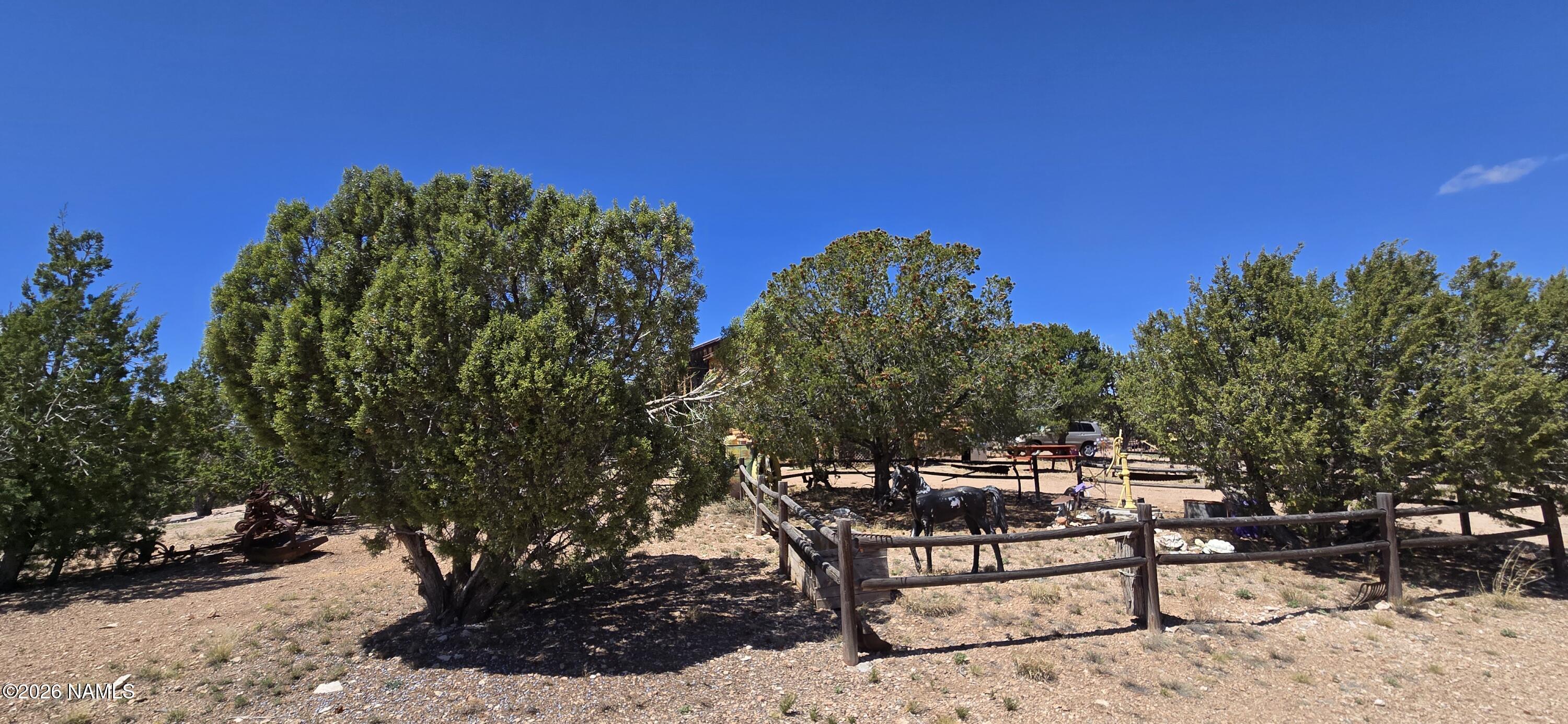 2795 Poppy Road Ash Fork, AZ 86320 - Photo 47 of 56 a view of a bench in a backyard