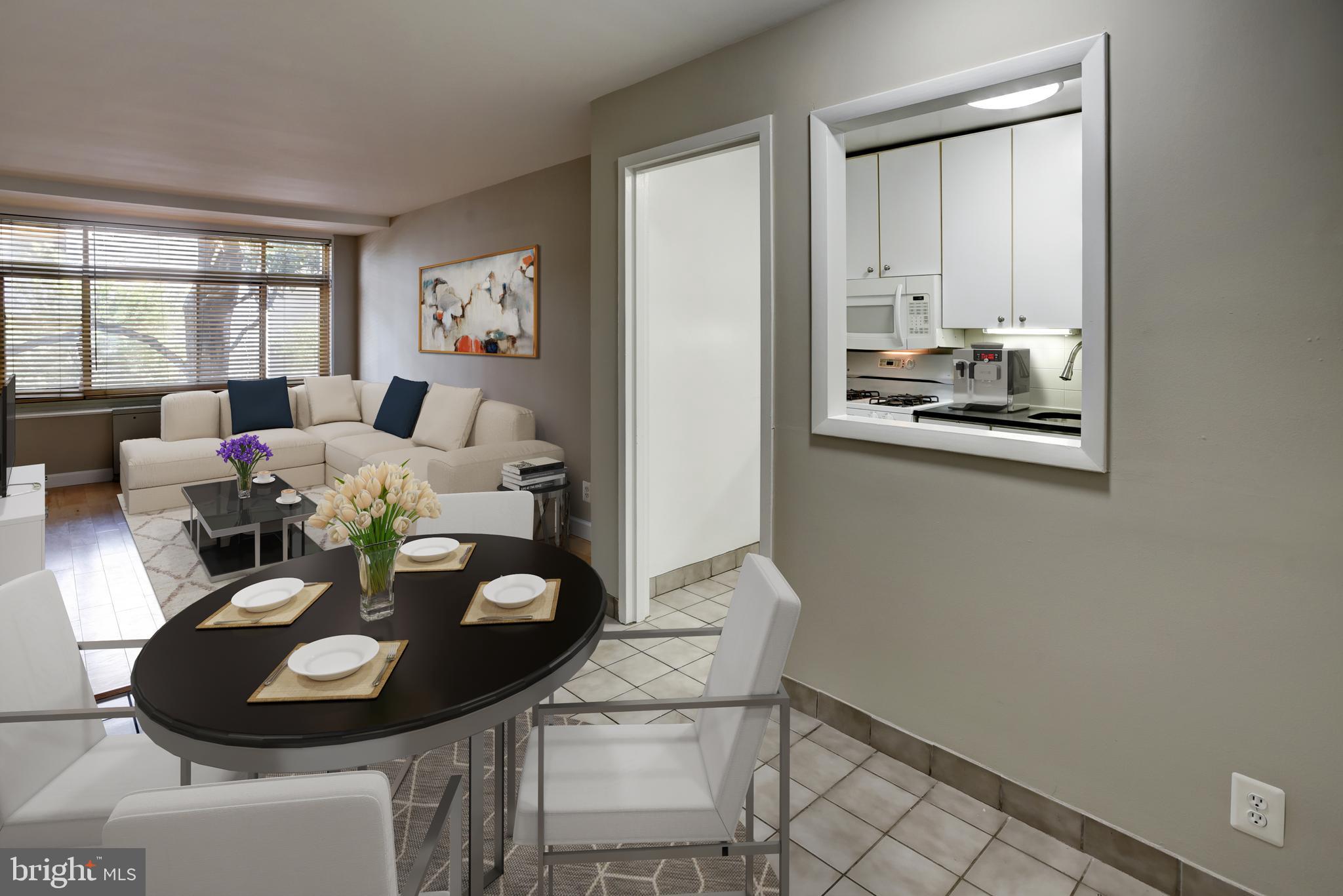 2401 H Street Northwest, Unit 208 Washington, DC 20037 - Photo 3 of 37 Dining Area- Virtually Staged for you