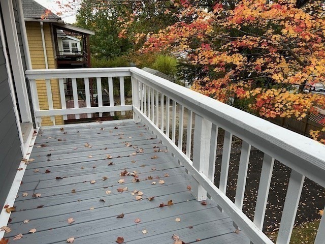 86 Aberdeen Avenue, Unit 2 Cambridge, MA 02138 - Photo 18 of 21 a view of balcony with wooden floor and fence