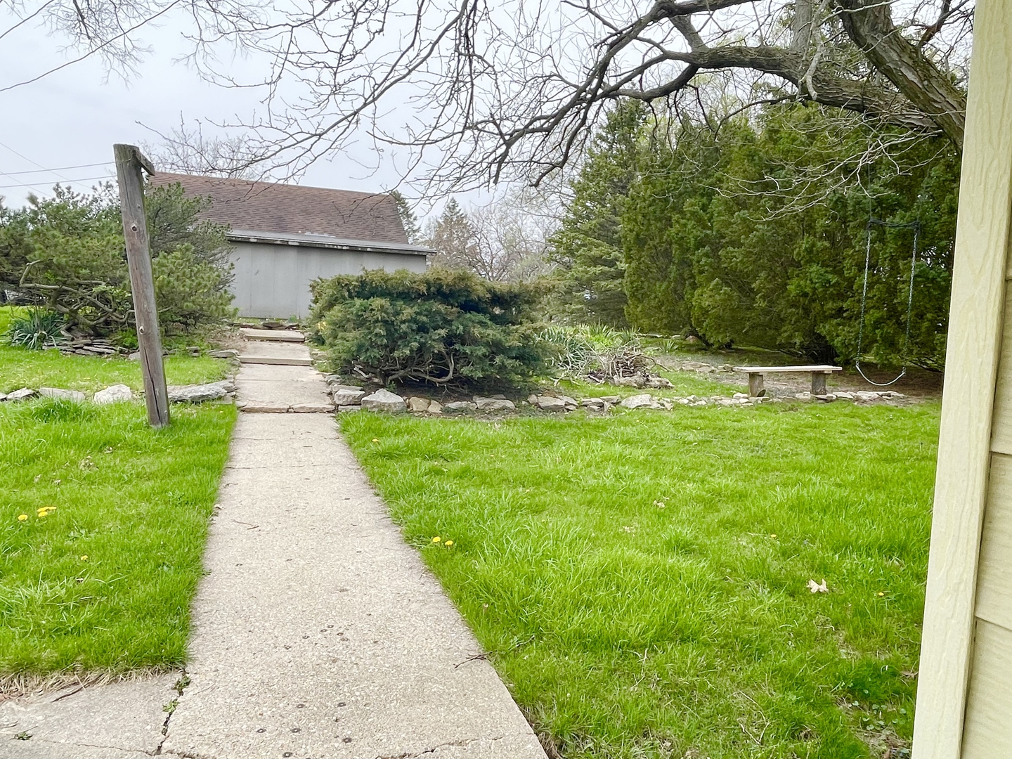 505 North St Paul Street Mark, IL 61326 - Photo 19 of 24 a view of a yard with plants and a large tree