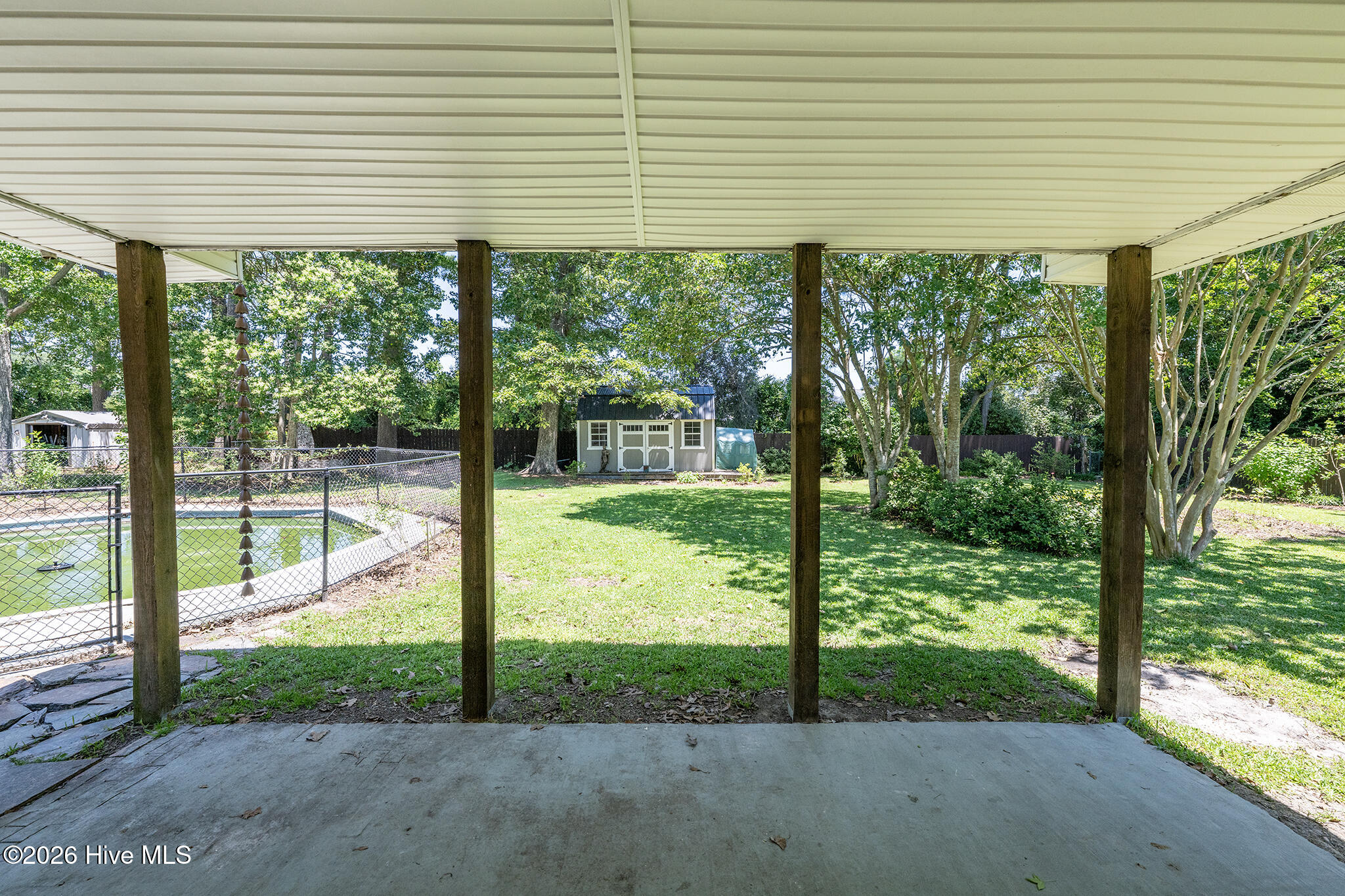 116 Barden Drive Havelock, NC 28532 - Photo 17 of 45 Covered Back Patio
