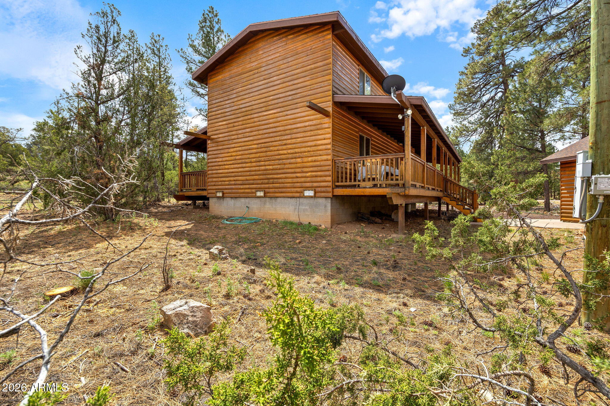 3166 Chevelon Road Overgaard, AZ 85933 - Photo 29 of 41 BACK OF HOME