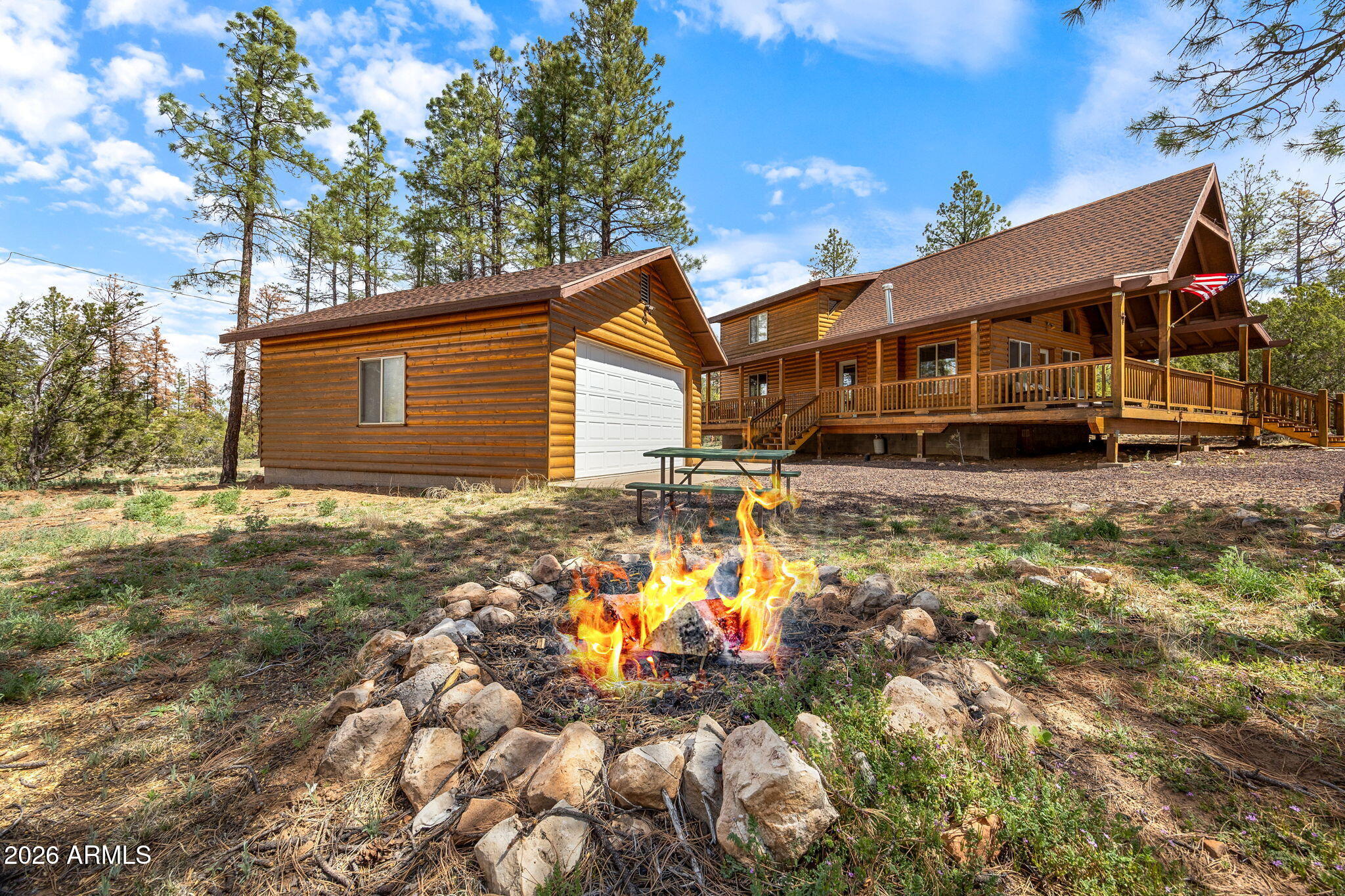 3166 Chevelon Road Overgaard, AZ 85933 - Photo 31 of 41 GARAGE AND HOME