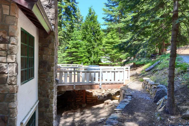 an aerial view of house with outdoor space