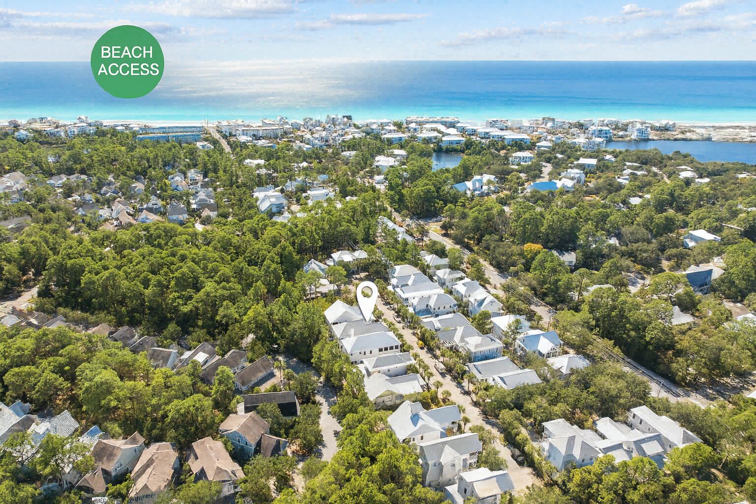 83 Eastern Lake Court Santa Rosa Beach, FL 32459 - Photo 3 of 40 Fly Over w Beach Access Marked
