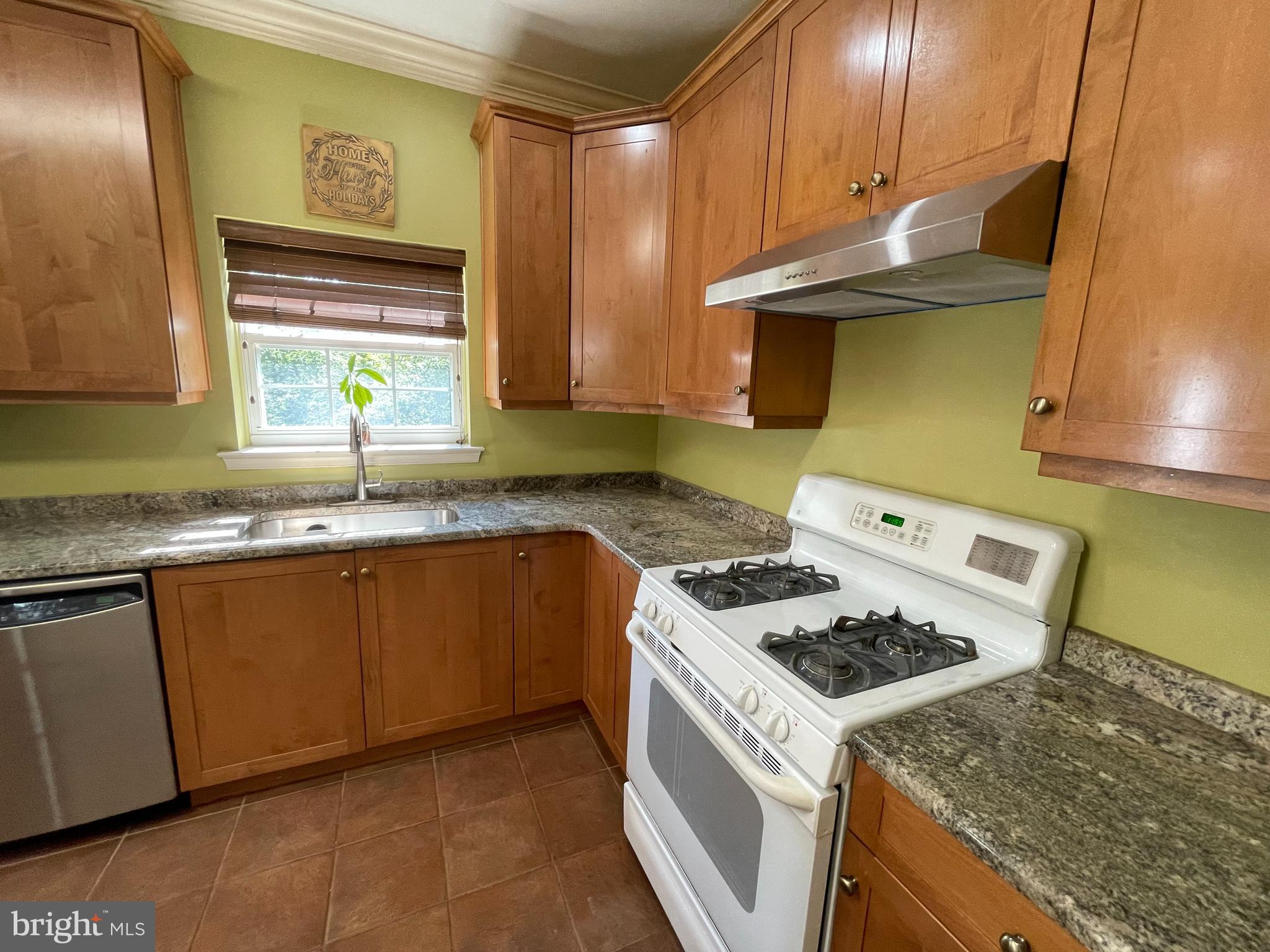 19 Arbor Circle Colmar, PA 18915 - Photo 11 of 60 a kitchen with granite countertop a sink a stove and a wooden cabinets