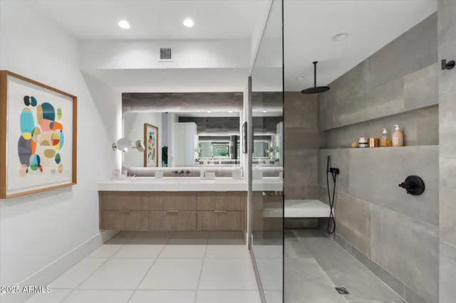 a bathroom with a sink a toilet and bathtub