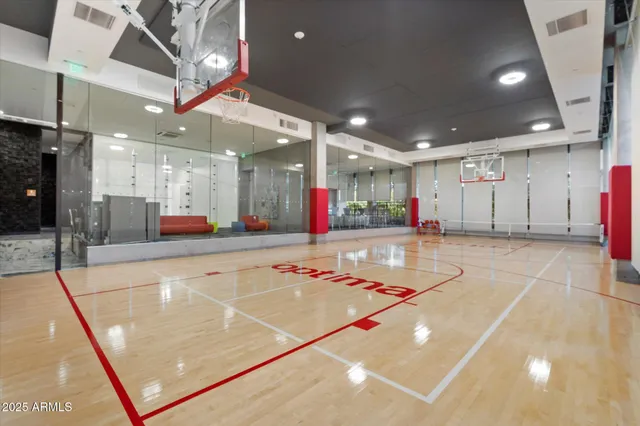 a view of a balcony with an ocean view