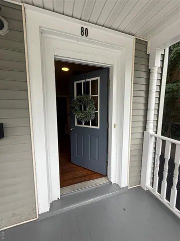 a view of front door