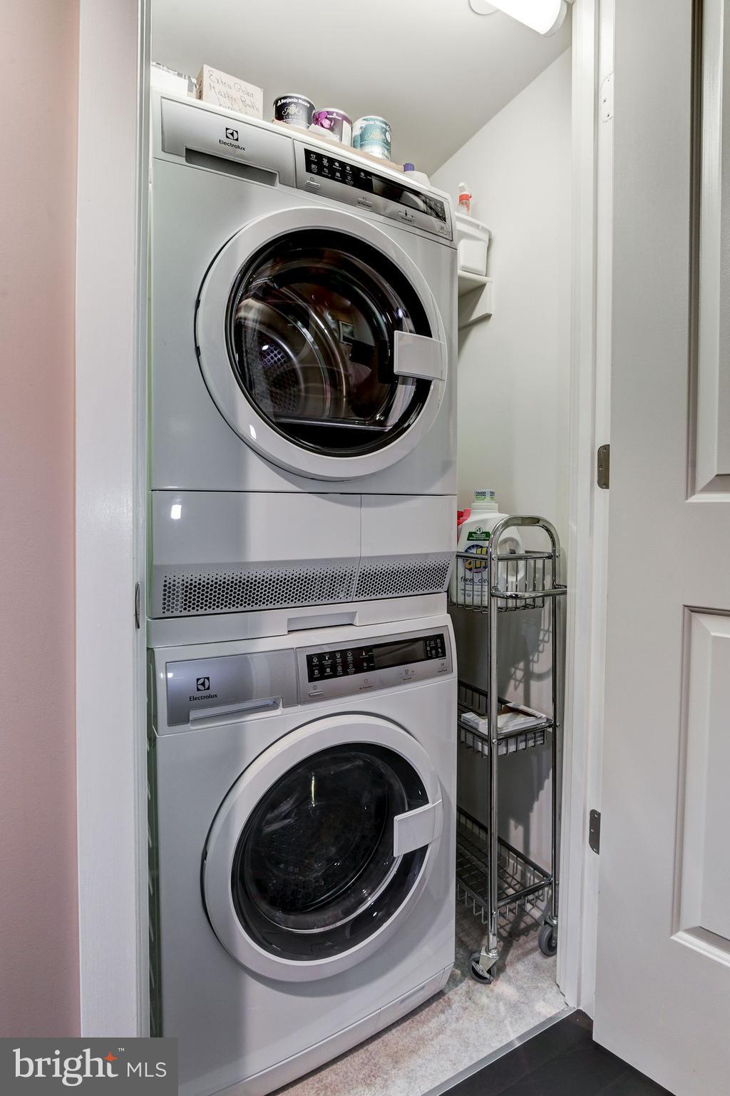 1025 First Street Southeast, Unit 613 Washington, DC 20003 - Photo 21 of 30 a utility room with dryer and washer