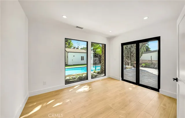 a view of an empty room