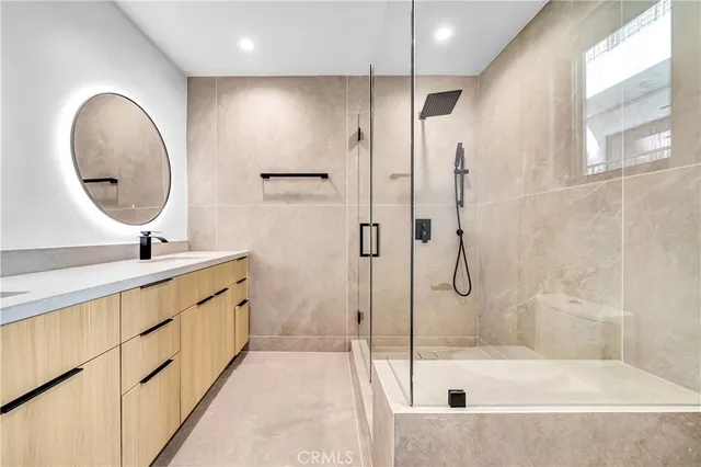 an empty room with yard and front door