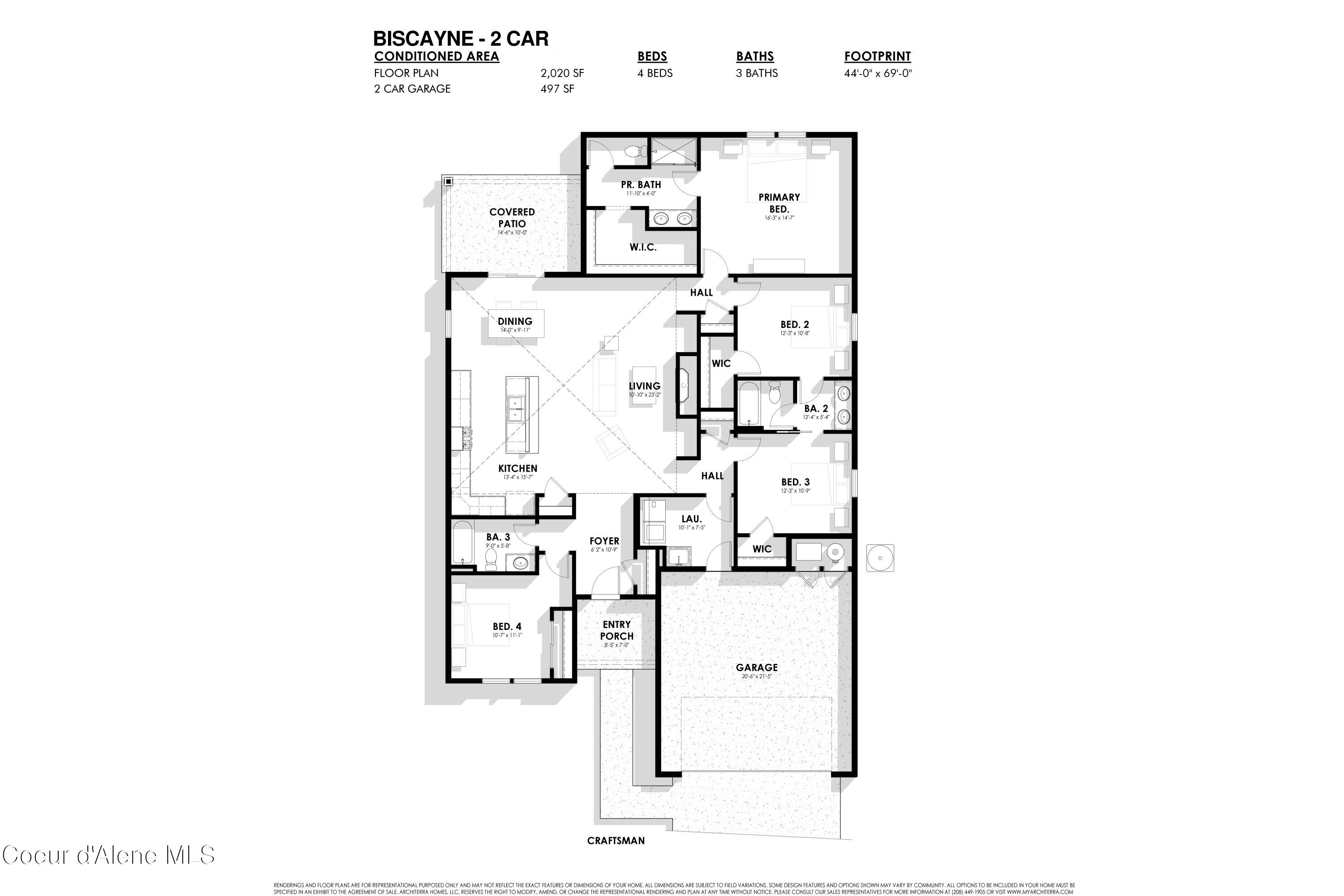 6629 North Prim Street Coeur D'Alene, ID 83815 - Photo 11 of 11 Floor Plan